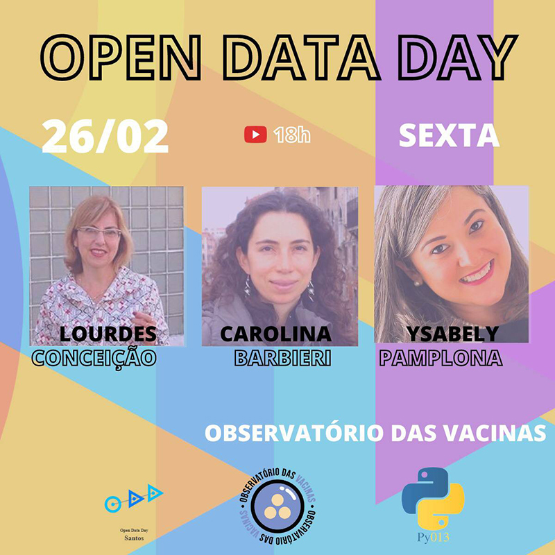 Observatório das Vacinas participa do Open Data Day